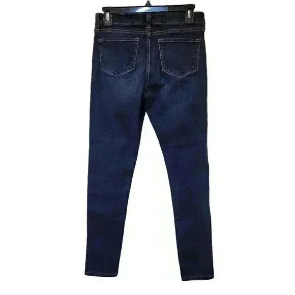 Banana Republic Women's Blue Medium Wash Cotton/Poly/Spandex Skinny Fit Jeans - Picture 8 of 12